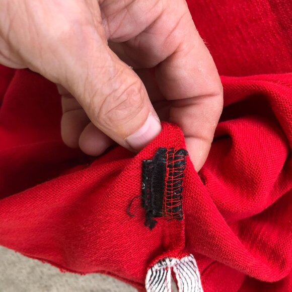 Volcom Mens Polo Shirt Medium Striped Casual Lightweight Short Sleeve Red Y2K - Picture 10 of 13